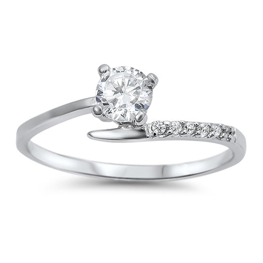 Silver CZ Ring - Solitaire