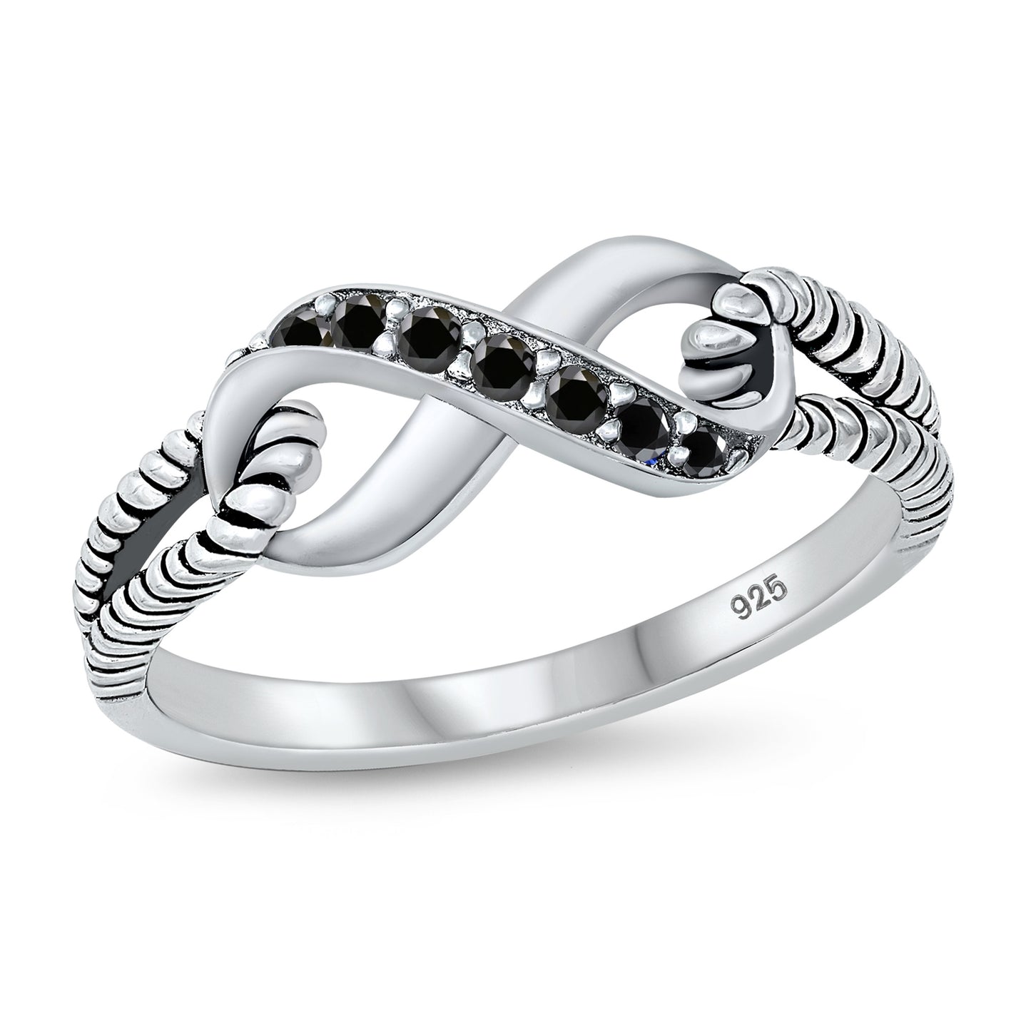 Silver CZ Ring - Infinity