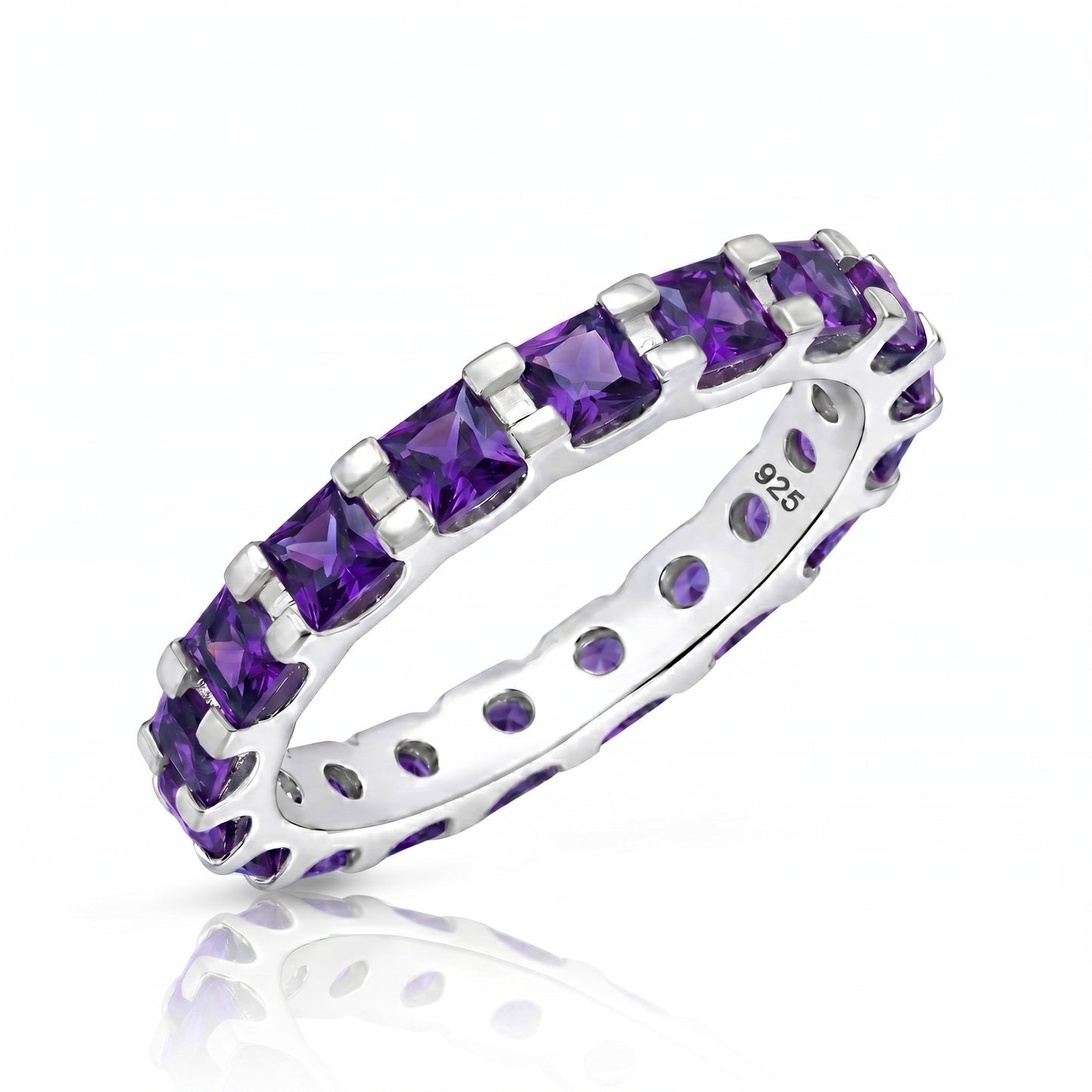 Silver CZ Eternity Ring
