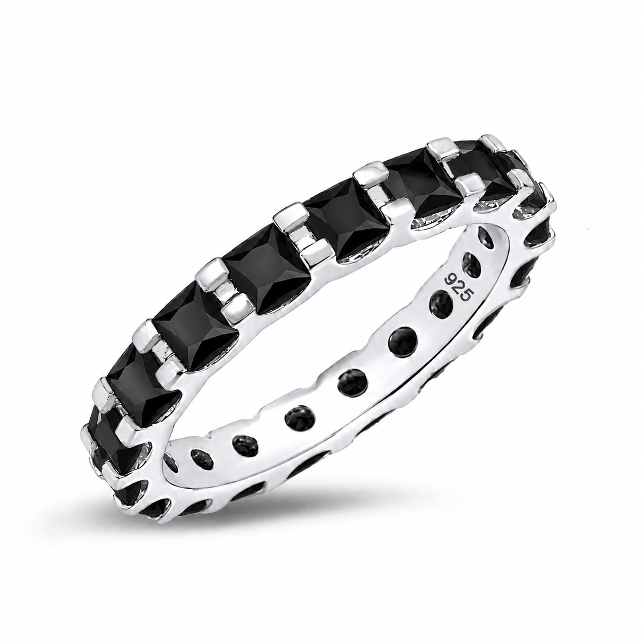 Silver CZ Eternity Ring