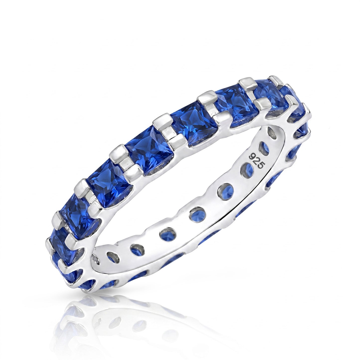 Silver CZ Eternity Ring
