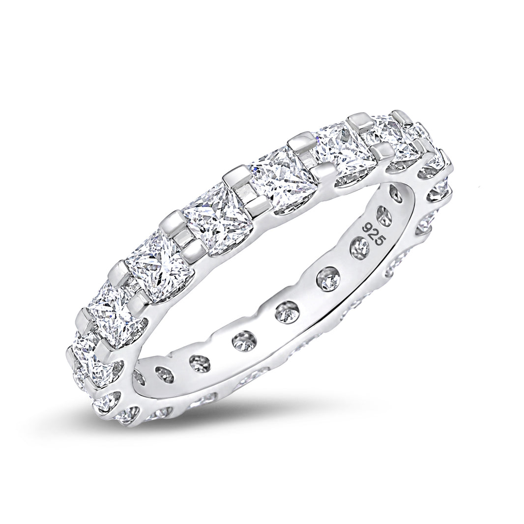 Silver CZ Eternity Ring