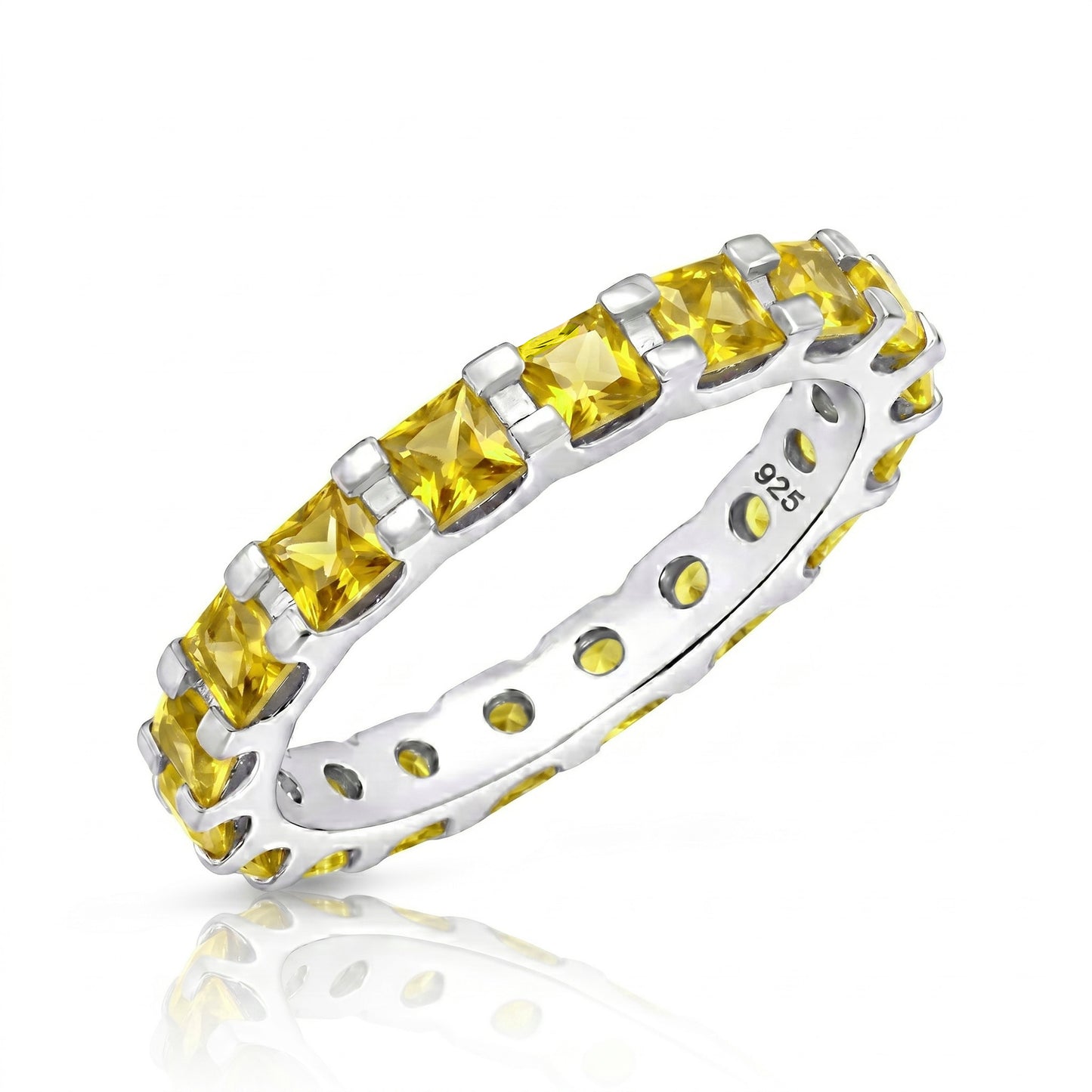 Silver CZ Eternity Ring