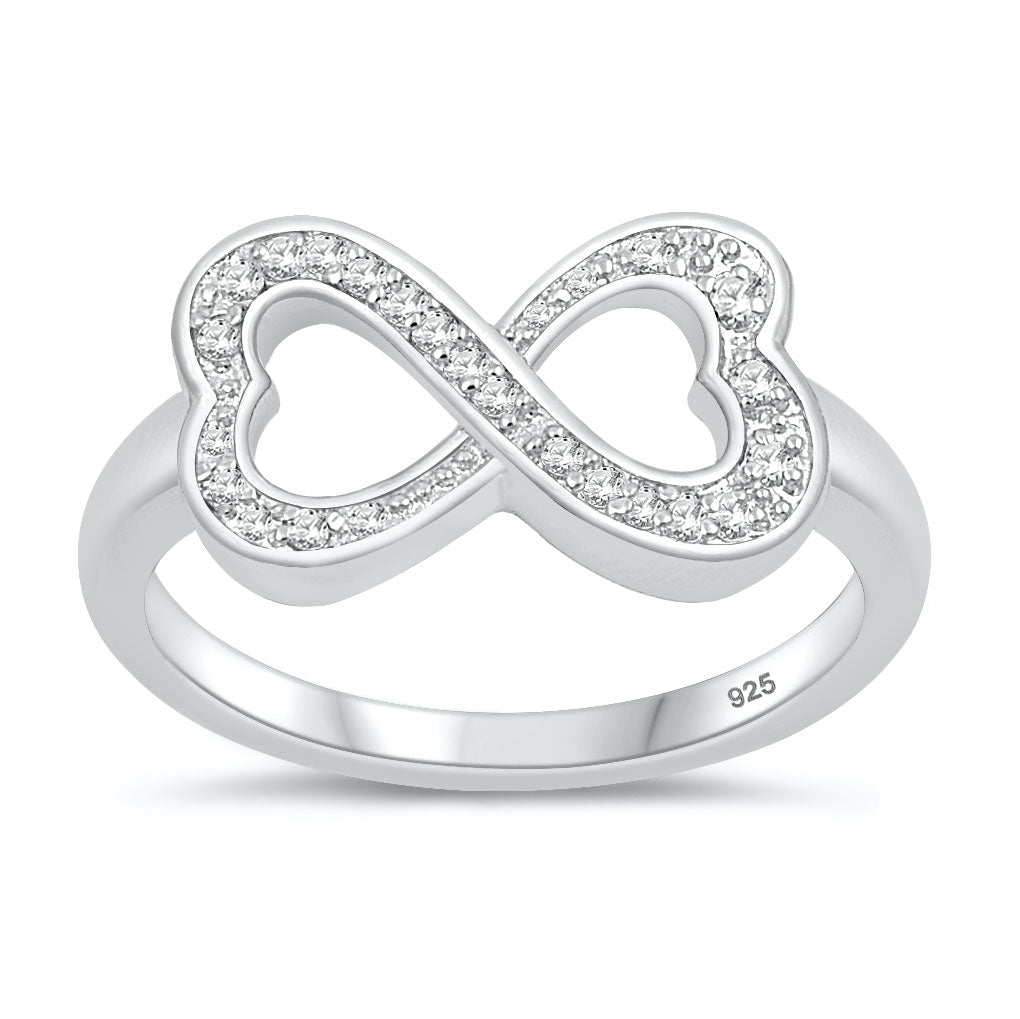 Silver CZ Ring - Infinity