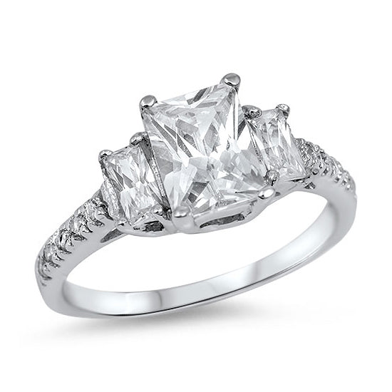Silver CZ Ring