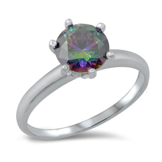 Silver CZ Ring - Solitaire