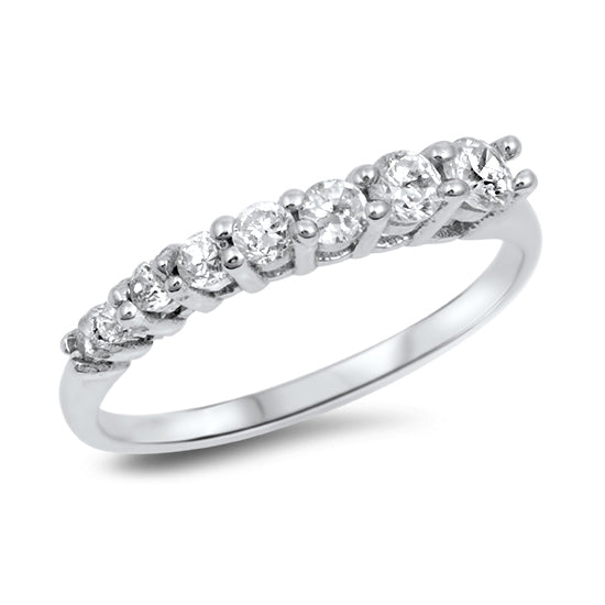 Silver CZ Ring - Journey Ring