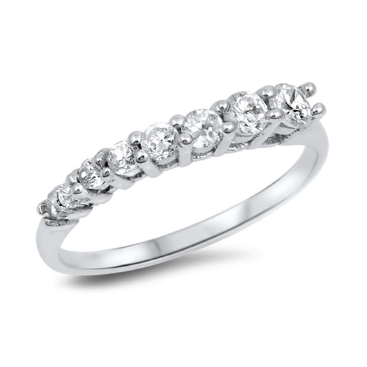 Silver CZ Ring - Journey Ring