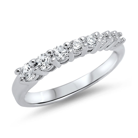 Silver CZ Ring - Journey Ring
