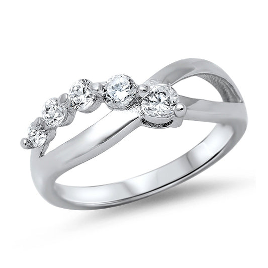 Silver CZ Ring - Journey