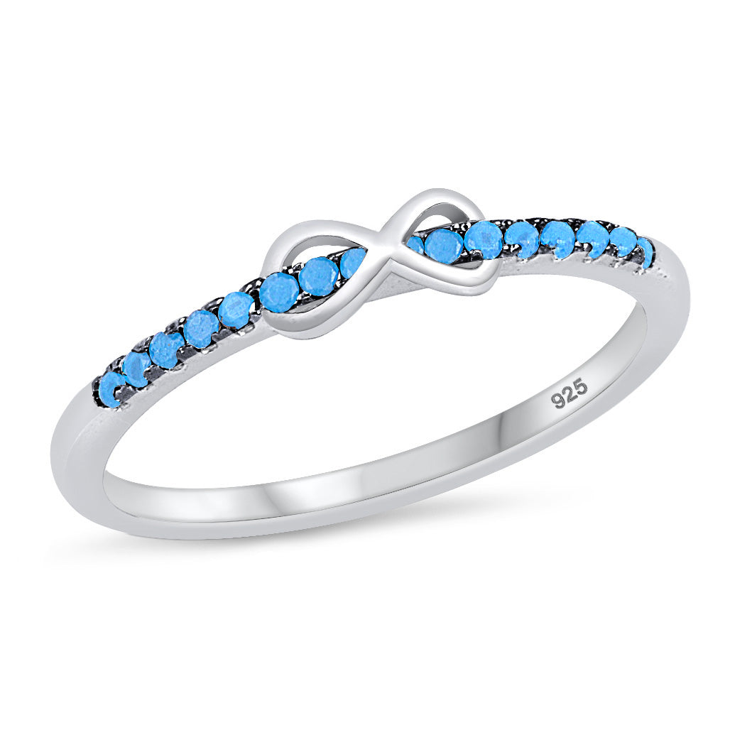 Silver Infinity Ring w/ CZ