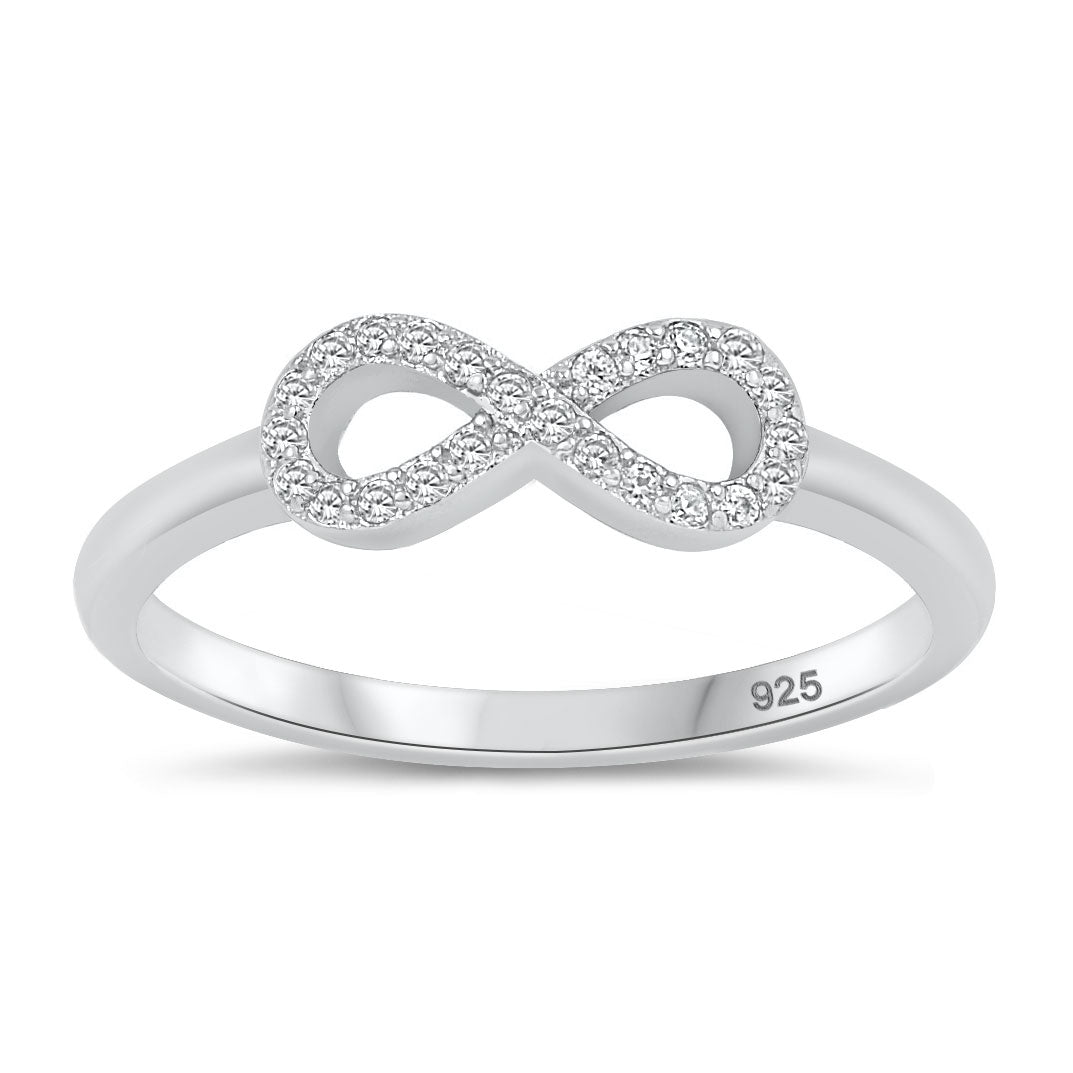 Silver Infinity Ring w/ CZ