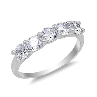 Silver CZ Ring