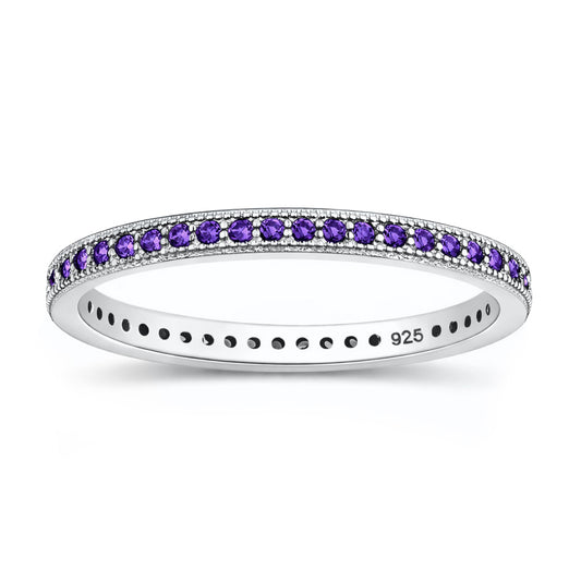 Silver Internity CZ Ring