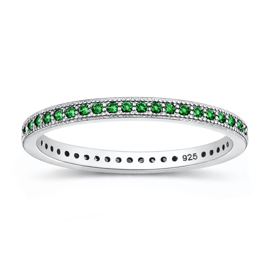 Silver Internity CZ Ring