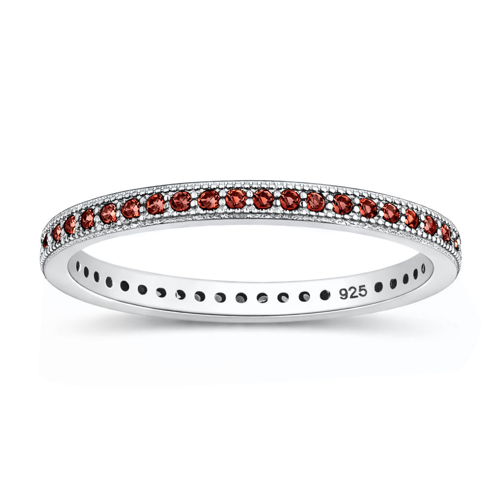 Silver Internity CZ Ring