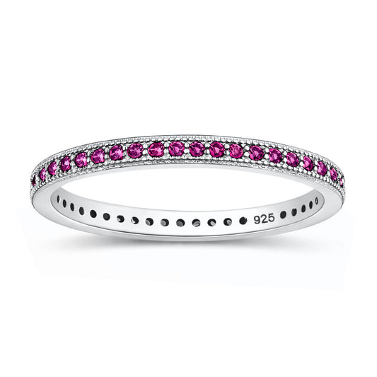 Silver Internity CZ Ring