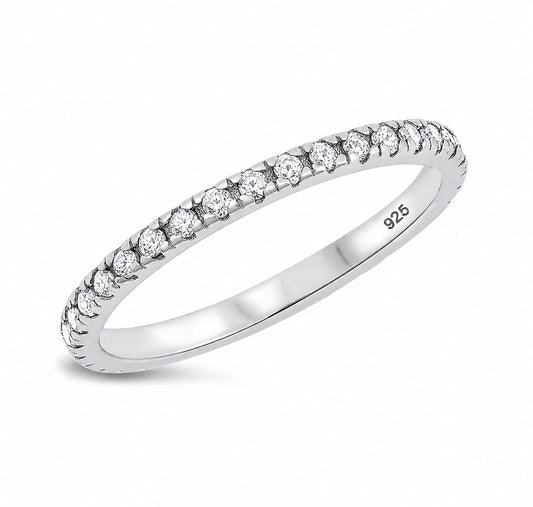 Silver CZ Ring