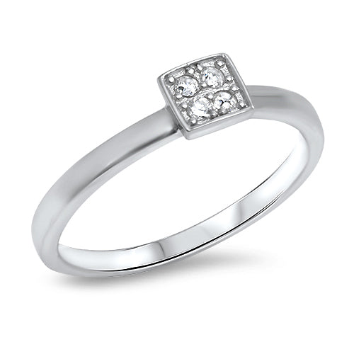 Silver CZ Ring