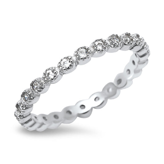 Silver CZ Ring