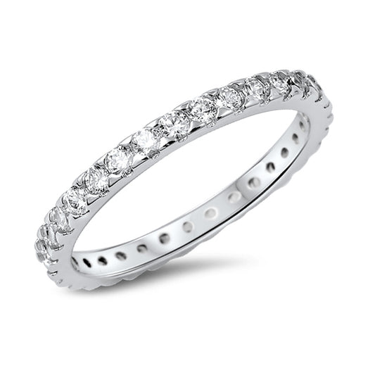 Silver CZ Ring