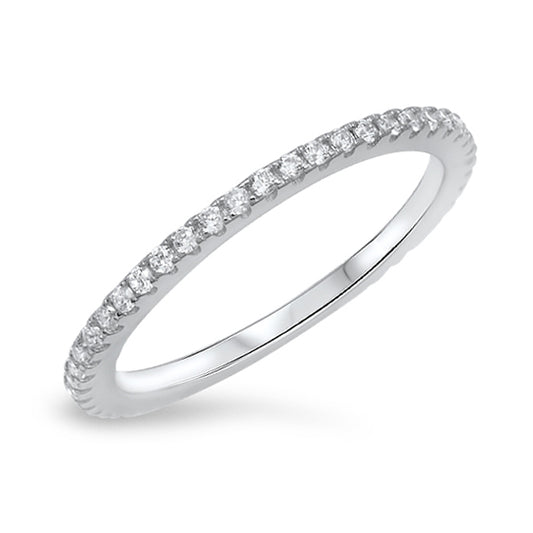 Silver CZ Ring