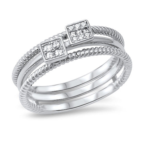 Silver CZ Ring
