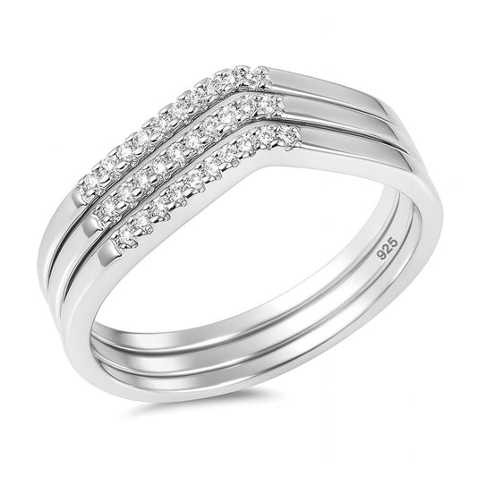 Silver CZ Ring