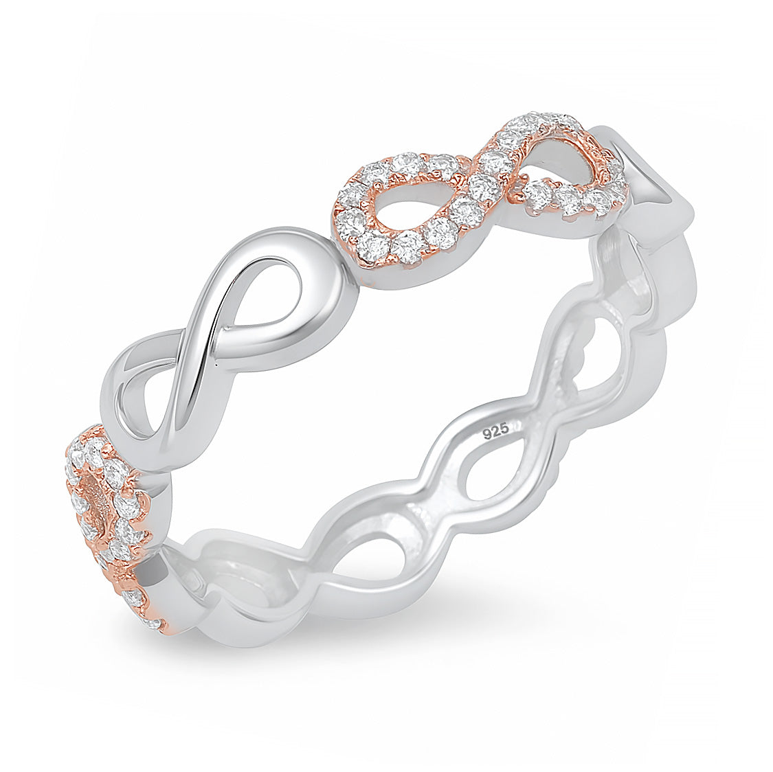 Silver CZ Ring - Infinity