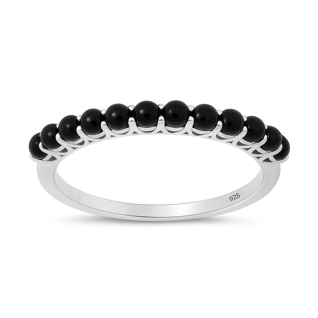 Silver Stone Ring - Stackable