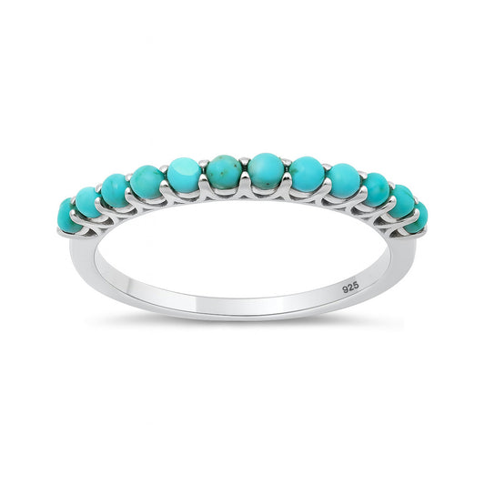 Silver Stone Ring - Stackable