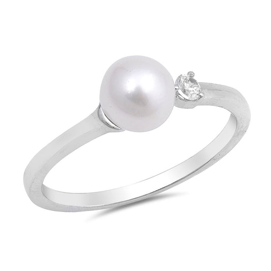 Silver Ring W/ CZ