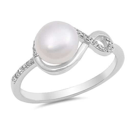 Silver Ring W/ CZ