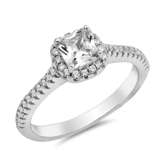 Silver Ring W/ CZ
