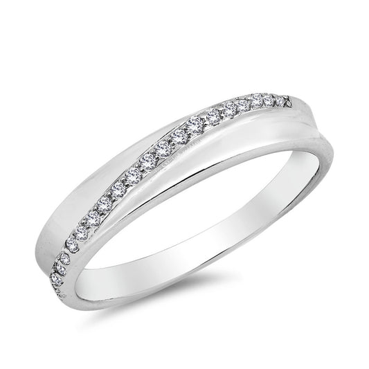 Silver Ring W/ CZ