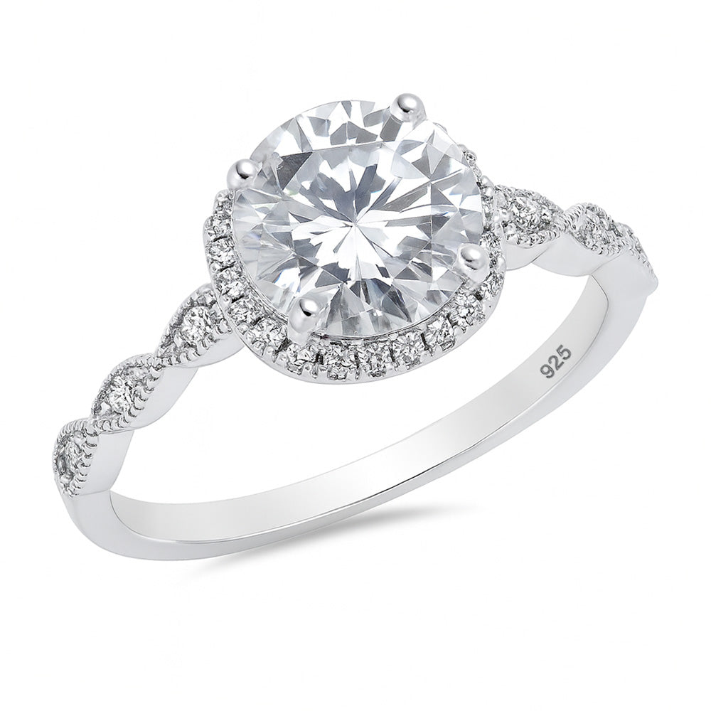 Silver Ring W/ CZ