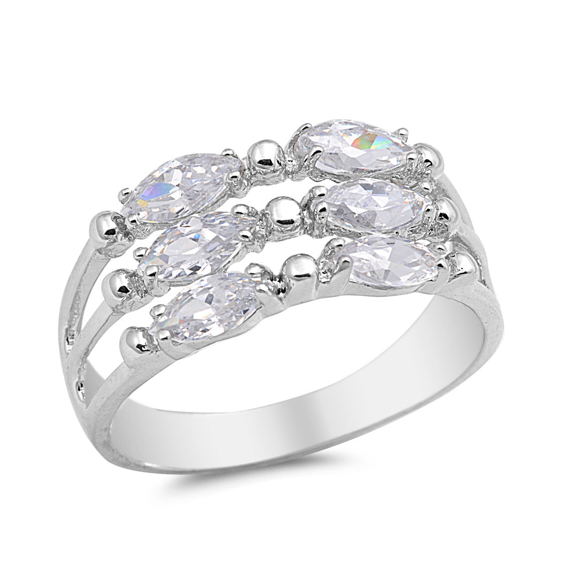 Silver CZ Ring