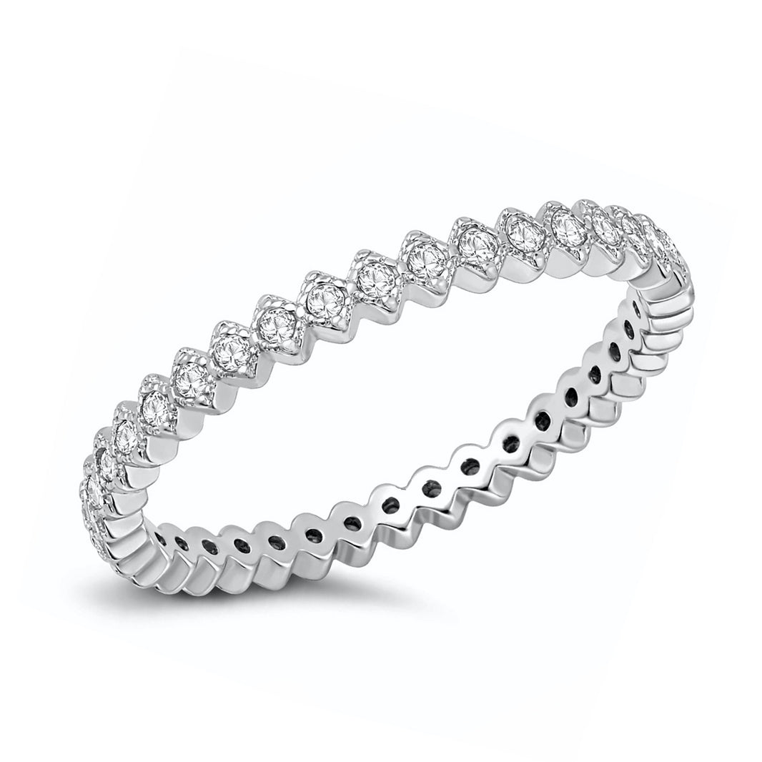 Silver Ring W/ CZ