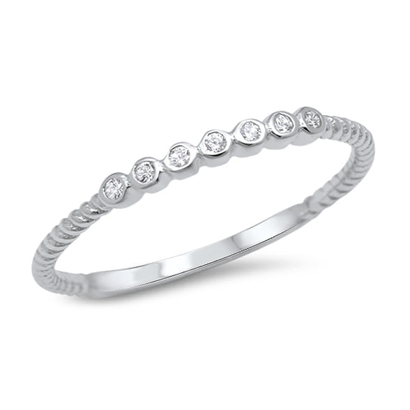 Silver Ring W/ CZ