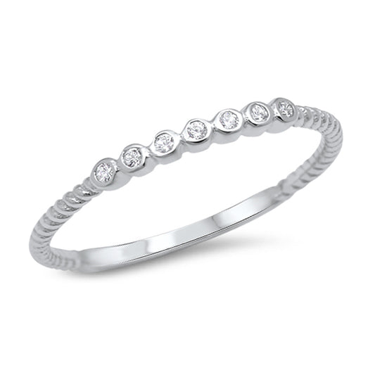 Silver Ring W/ CZ