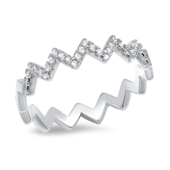 Silver Ring W/ CZ