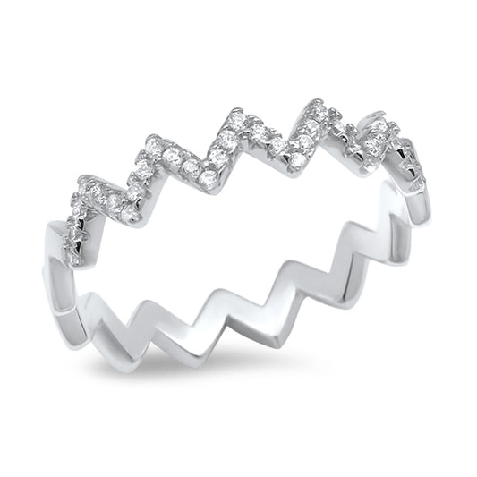 Silver Ring W/ CZ
