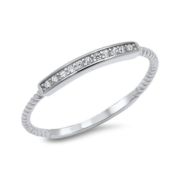 Silver Ring W/ CZ