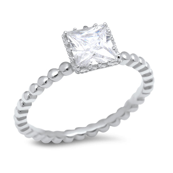 Silver Ring W/ CZ