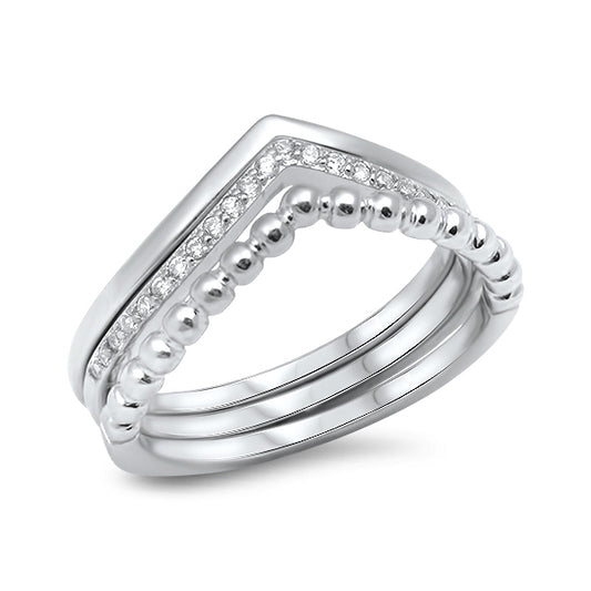 Silver Ring W/ CZ