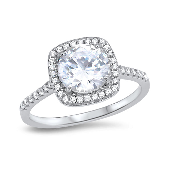 Silver Ring W/ CZ