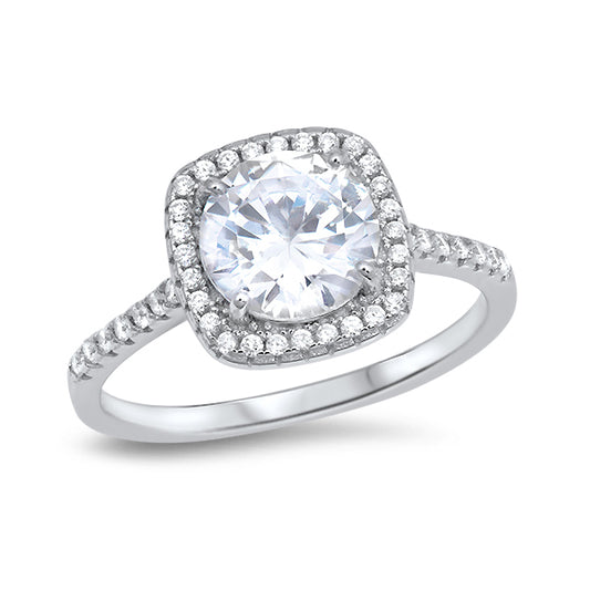 Silver Ring W/ CZ