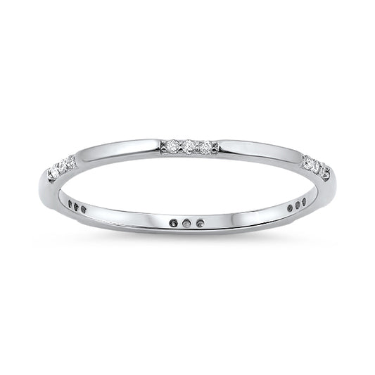 Silver CZ Ring