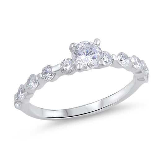 Silver Ring W/ CZ
