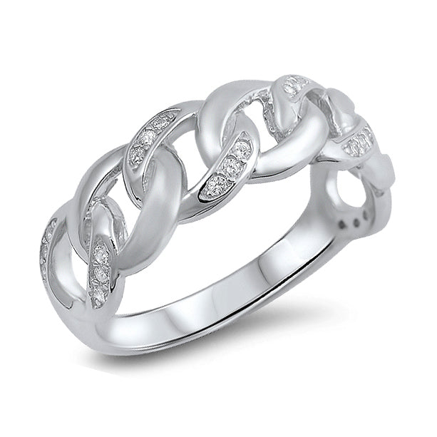 Silver Ring W/ CZ